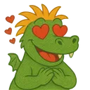 Zwergdrachen Maskottchen